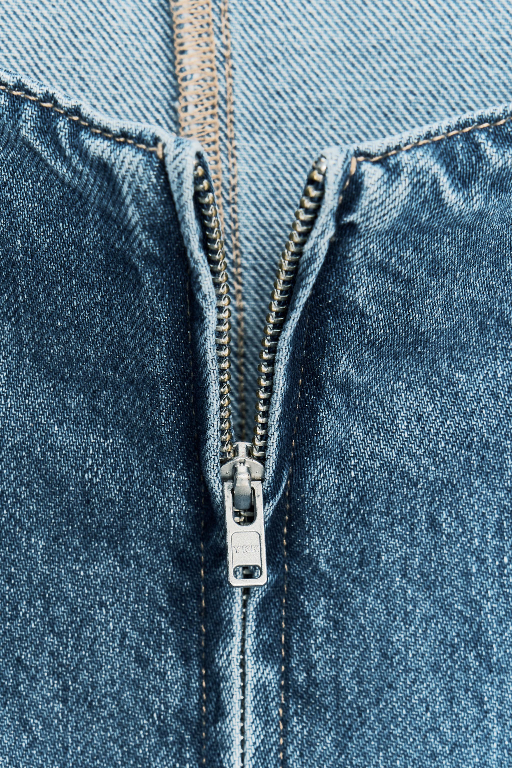 TRF HALTER DENIM DRESS